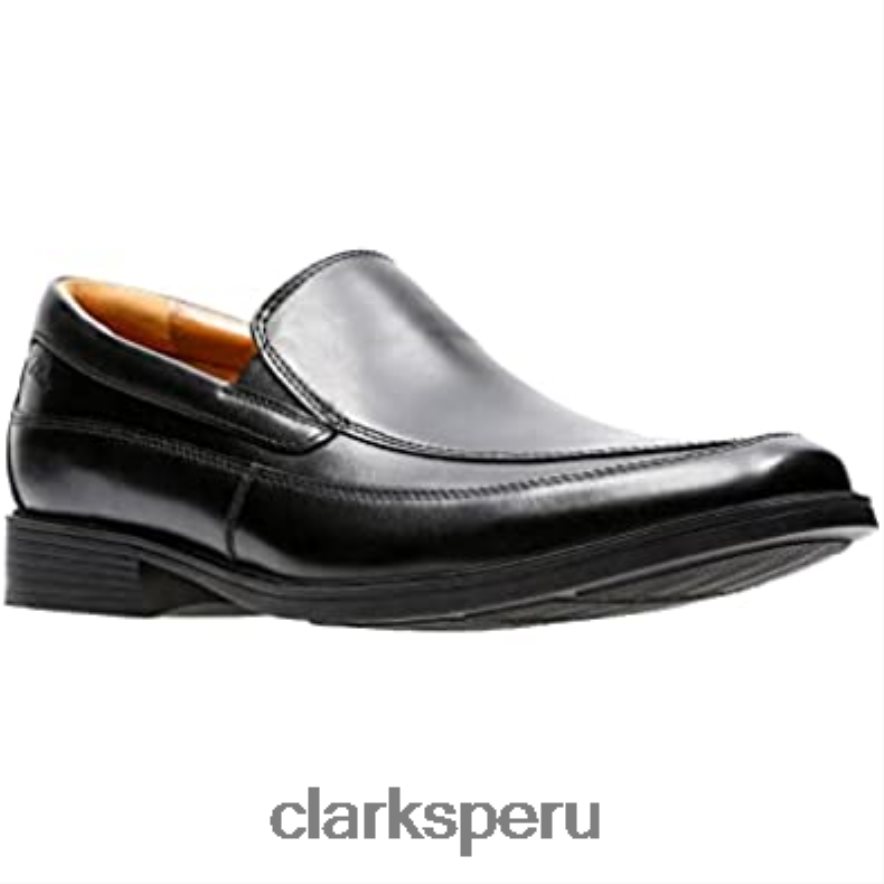 Mocasines clarks tilden free de cuero negro para hombre hombres Clarks 40N4LX1795 cuero negro
