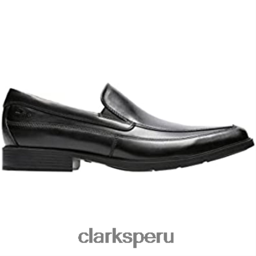 Mocasines clarks tilden free de cuero negro para hombre hombres Clarks 40N4LX1795 cuero negro