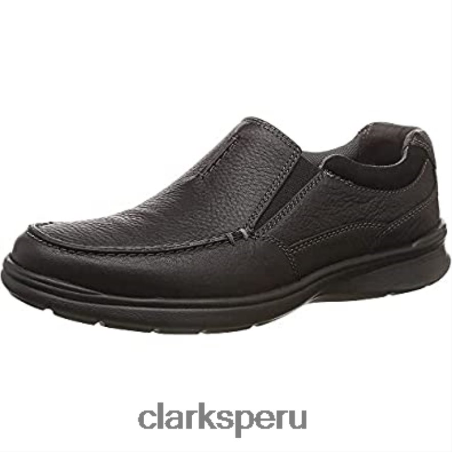 Mocasines cotrell free de hombre negro aceitoso lea clarks hombres Clarks 40N4LX256 lea aceitosa negra