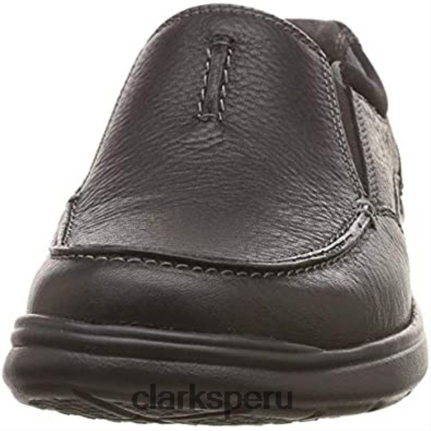 Mocasines cotrell free de hombre negro aceitoso lea clarks hombres Clarks 40N4LX256 lea aceitosa negra
