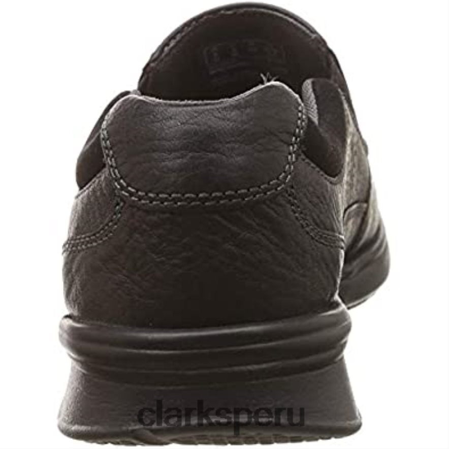 Mocasines cotrell free de hombre negro aceitoso lea clarks hombres Clarks 40N4LX256 lea aceitosa negra