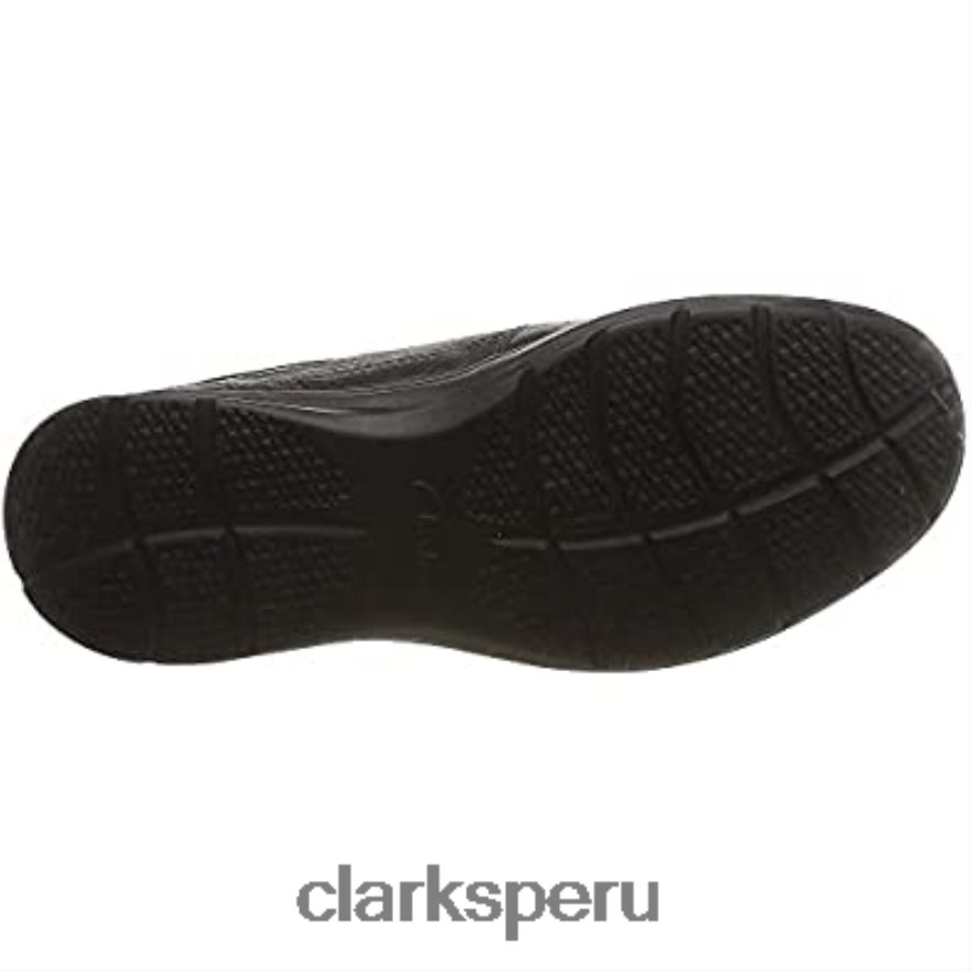 Mocasines cotrell free de hombre negro aceitoso lea clarks hombres Clarks 40N4LX256 lea aceitosa negra