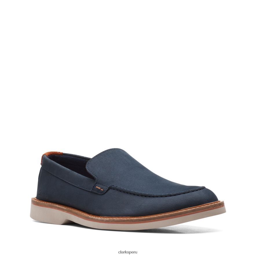 clarks atticus lt edge de nubuck azul marino hombres Clarks 40N4LX3700 nubuck azul marino