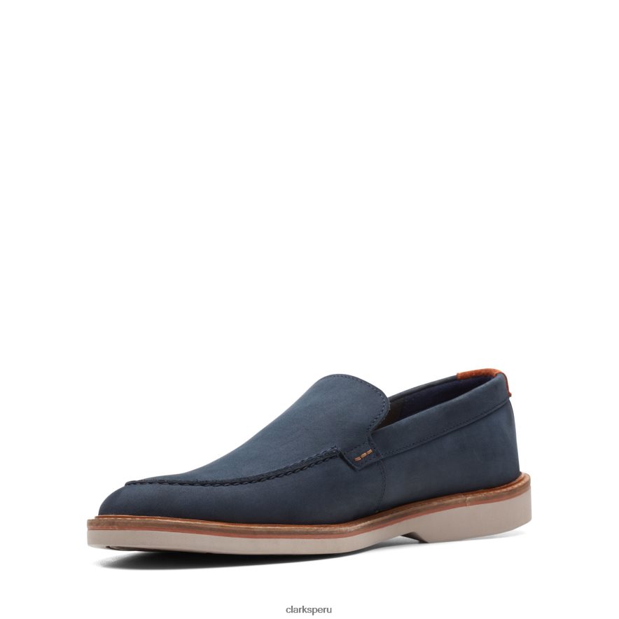 clarks atticus lt edge de nubuck azul marino hombres Clarks 40N4LX3700 nubuck azul marino