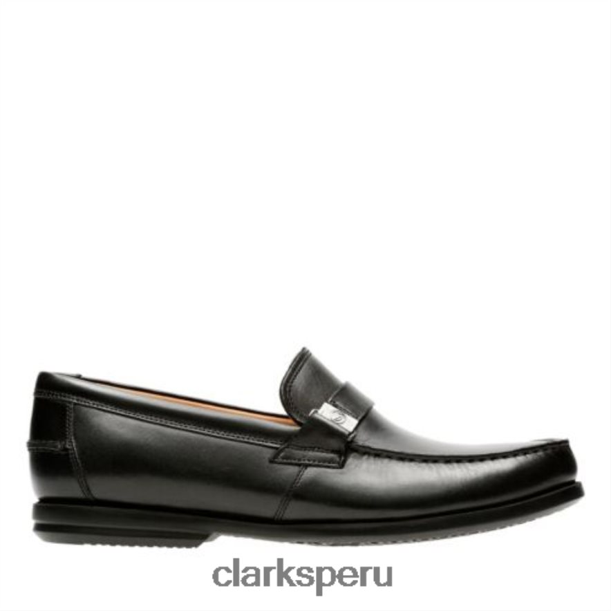 clarks cuero negro un gala step hombres Clarks 40N4LX4393 cuero negro