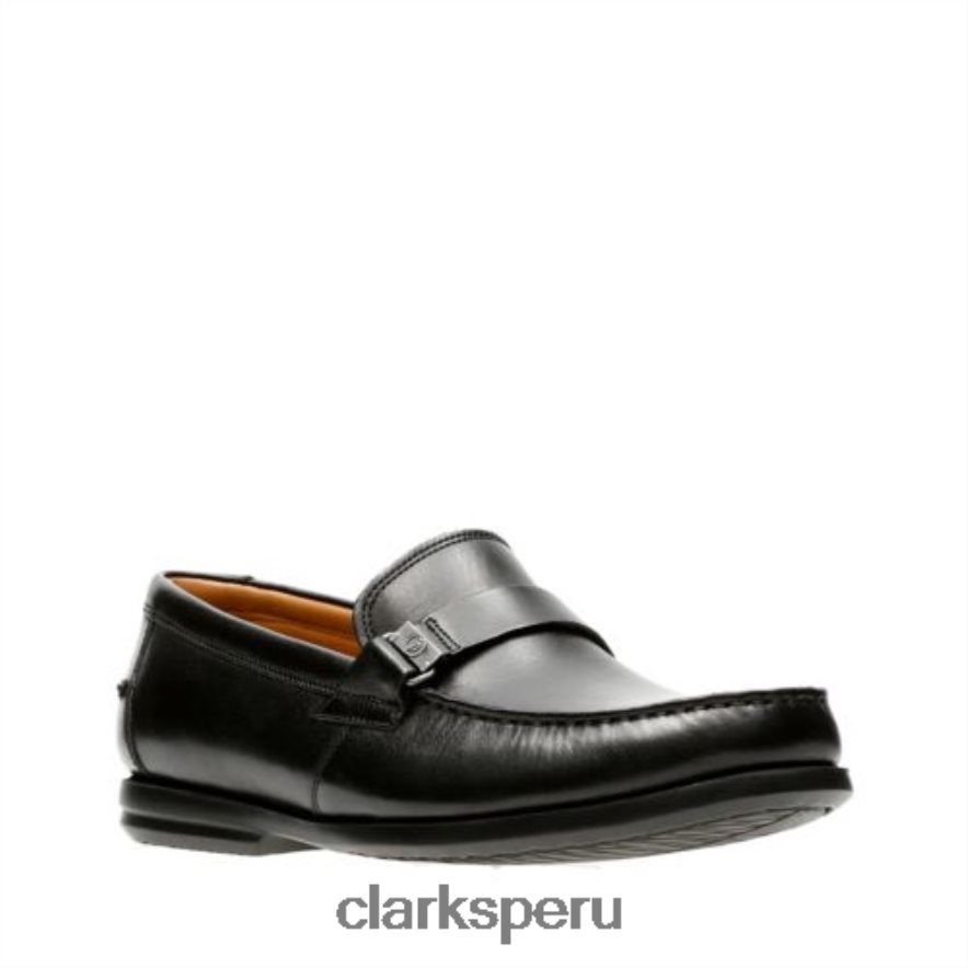clarks cuero negro un gala step hombres Clarks 40N4LX4393 cuero negro