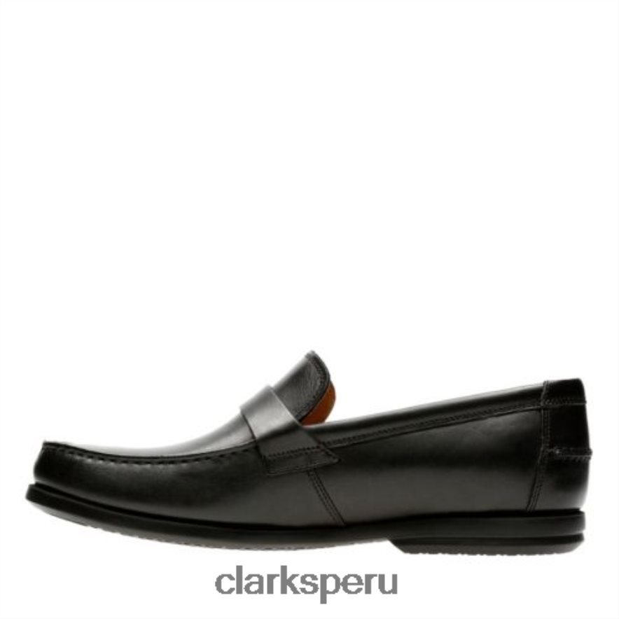 clarks cuero negro un gala step hombres Clarks 40N4LX4393 cuero negro