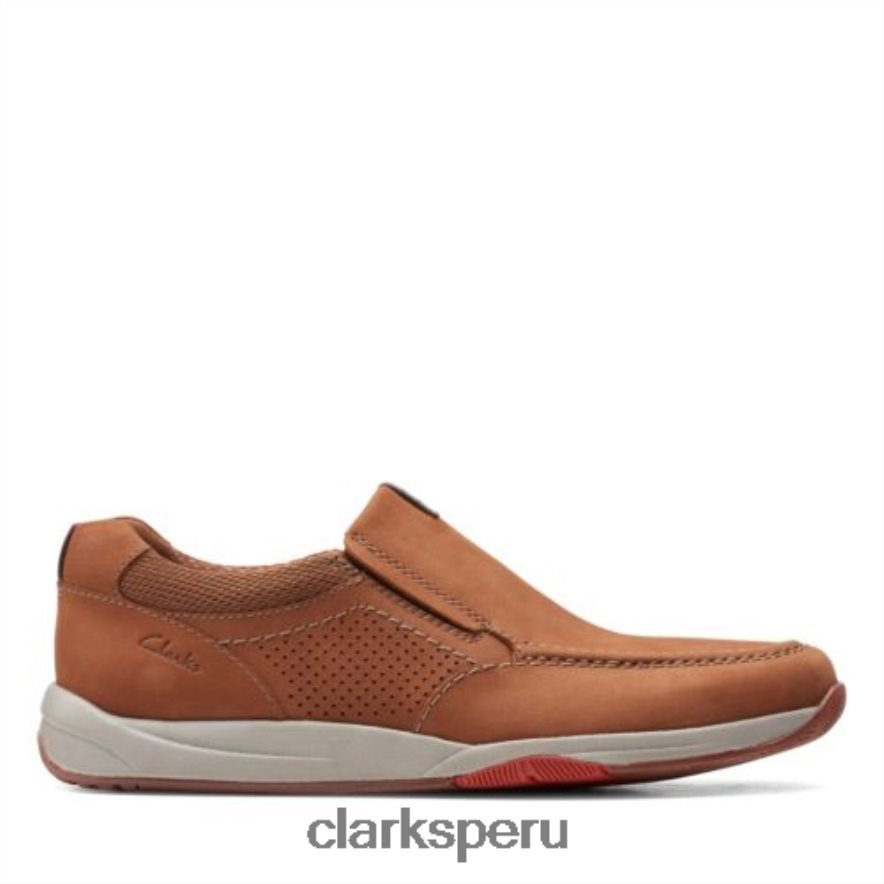 clarks langton step langton tostados hombres Clarks 40N4LX4388 nubuck bronceado