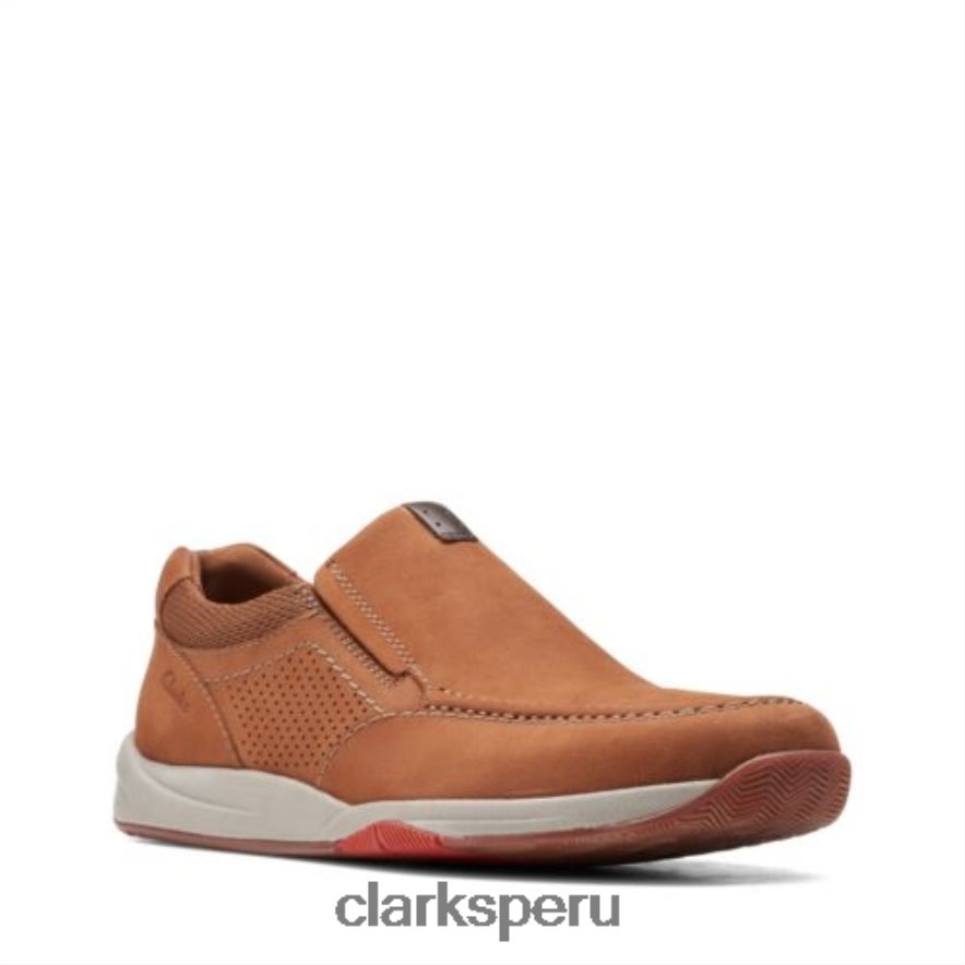 clarks langton step langton tostados hombres Clarks 40N4LX4388 nubuck bronceado