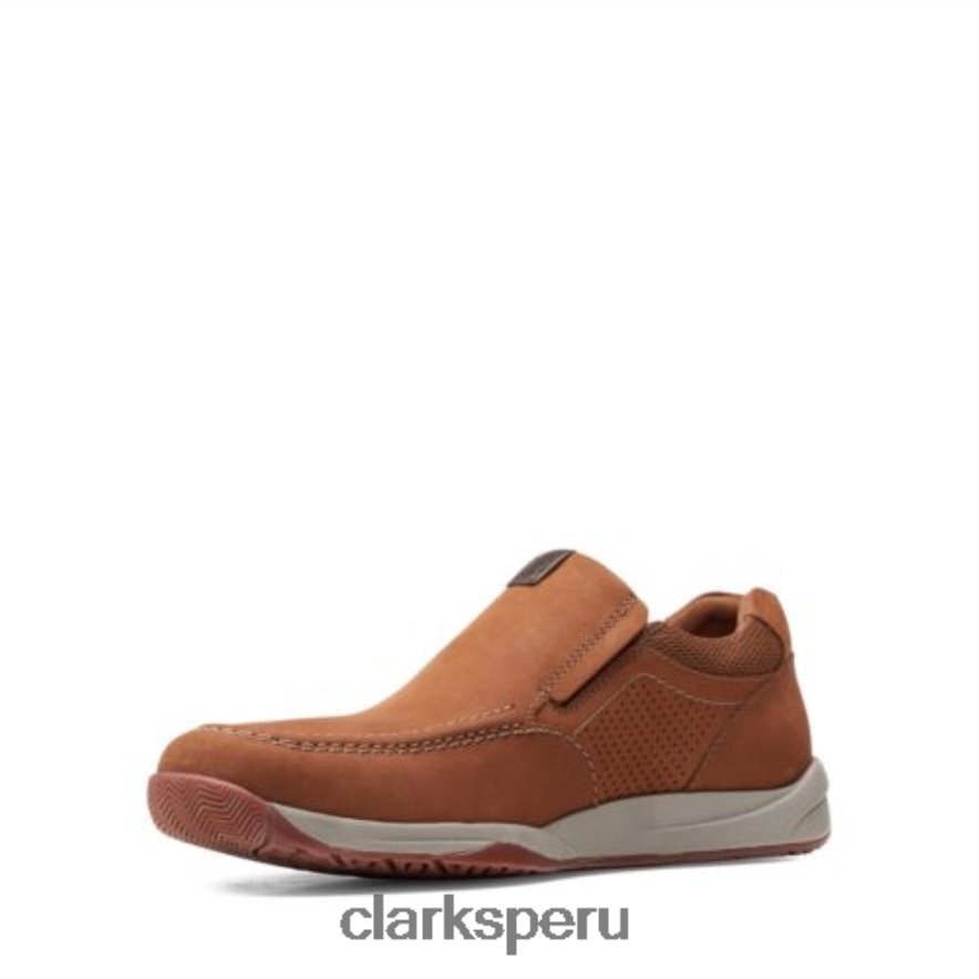 clarks langton step langton tostados hombres Clarks 40N4LX4388 nubuck bronceado