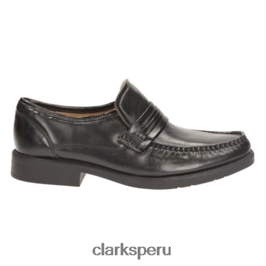 granizo trabajo clarks cuero negro hombres Clarks 40N4LX4407 cuero negro