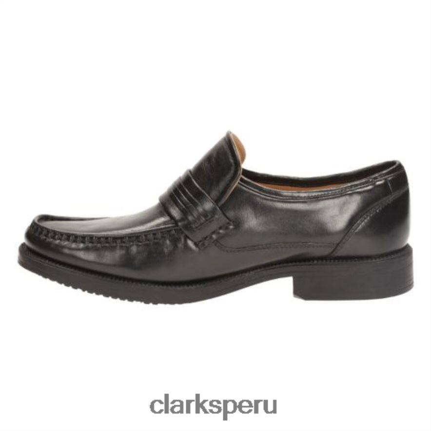 granizo trabajo clarks cuero negro hombres Clarks 40N4LX4407 cuero negro