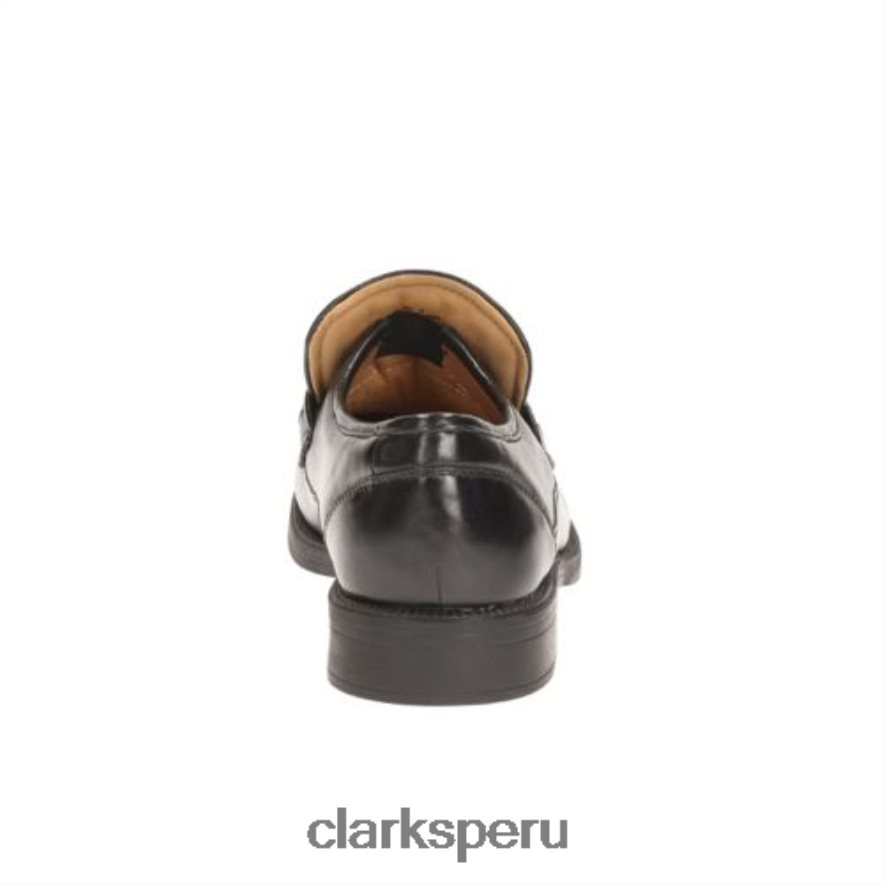granizo trabajo clarks cuero negro hombres Clarks 40N4LX4407 cuero negro