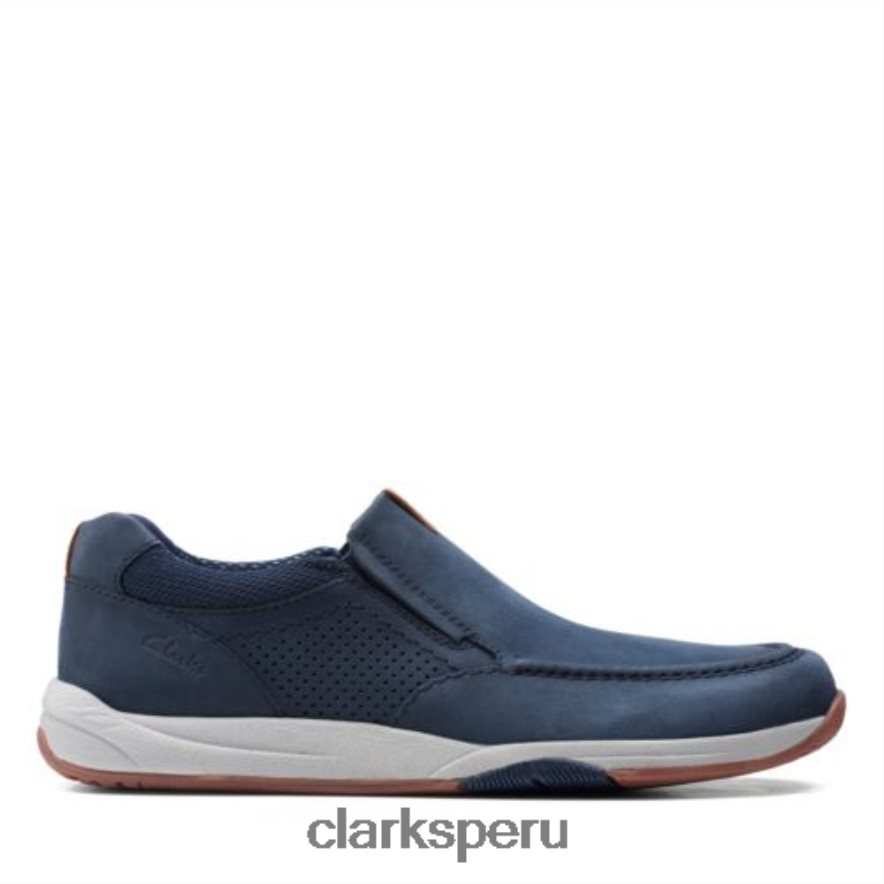 langton step clarks nobuk azul marino hombres Clarks 40N4LX4391 nubuck azul marino
