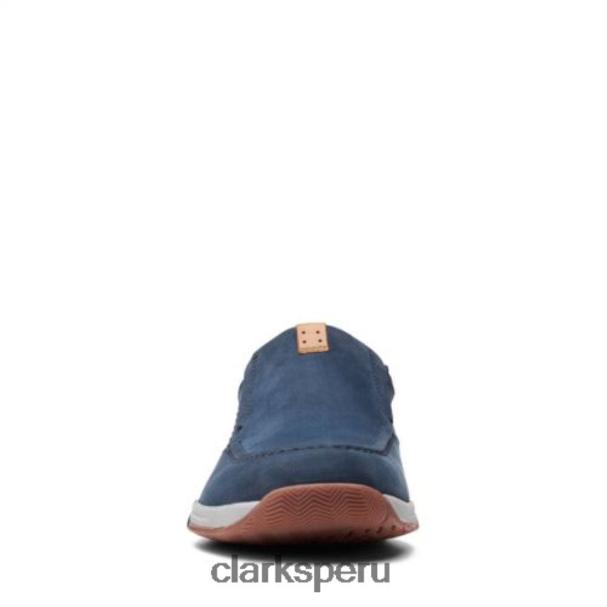 langton step clarks nobuk azul marino hombres Clarks 40N4LX4391 nubuck azul marino