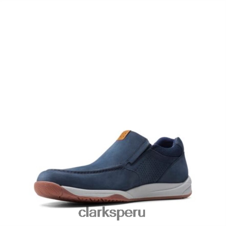 langton step clarks nobuk azul marino hombres Clarks 40N4LX4391 nubuck azul marino