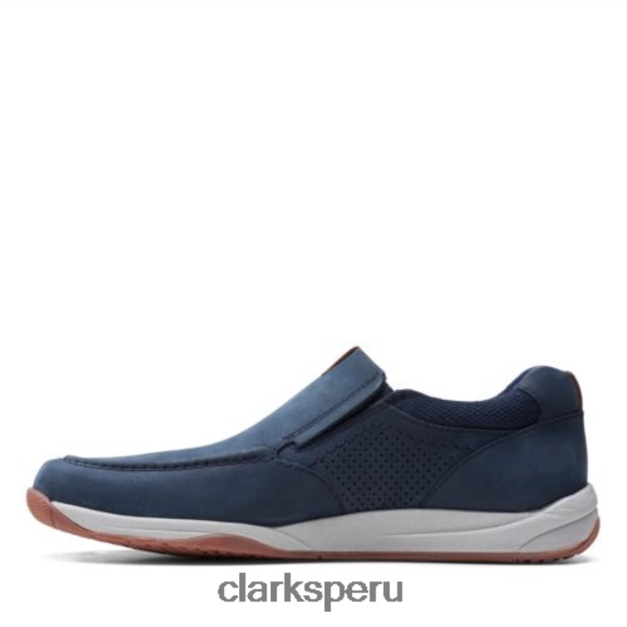 langton step clarks nobuk azul marino hombres Clarks 40N4LX4391 nubuck azul marino