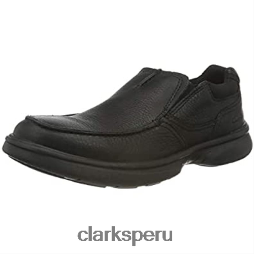 mocasines bradley free de hombre de piel caída negra clarks hombres Clarks 40N4LX2196 cuero negro caído