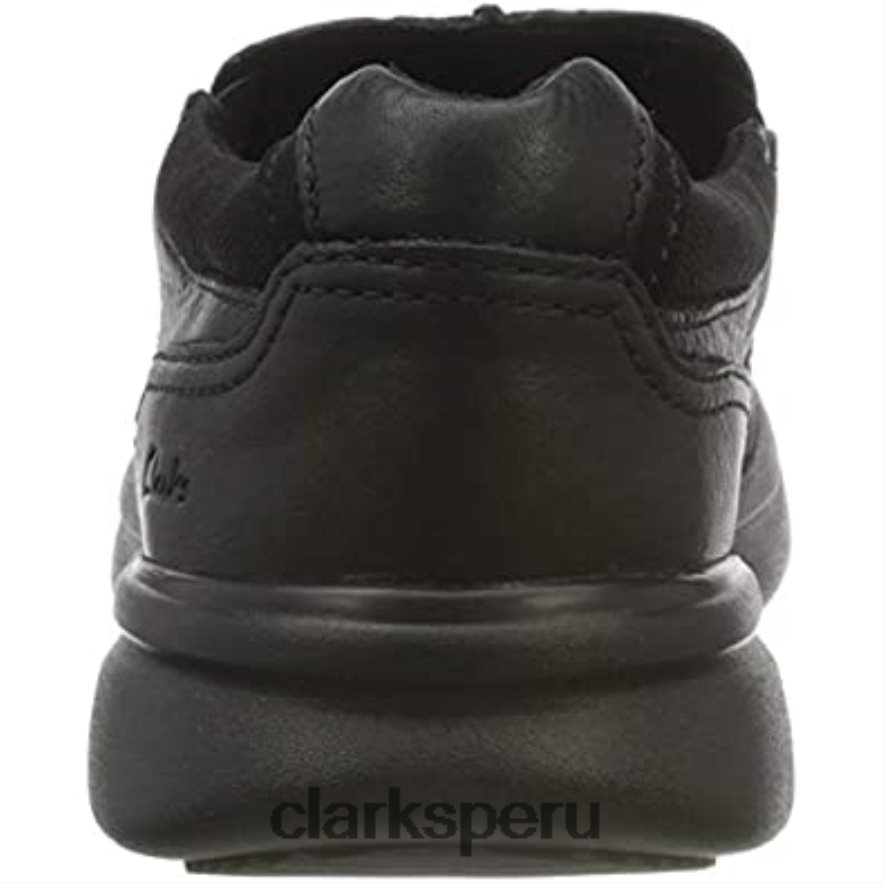mocasines bradley free de hombre de piel caída negra clarks hombres Clarks 40N4LX2196 cuero negro caído