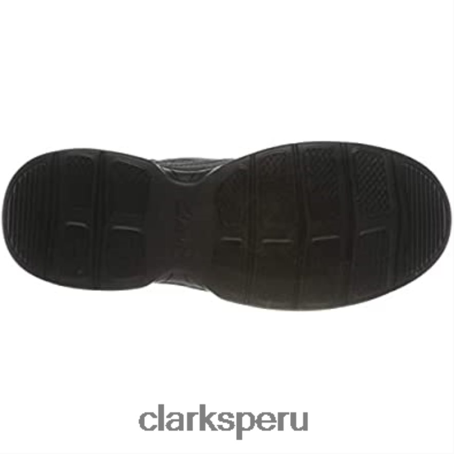 mocasines bradley free de hombre de piel caída negra clarks hombres Clarks 40N4LX2196 cuero negro caído