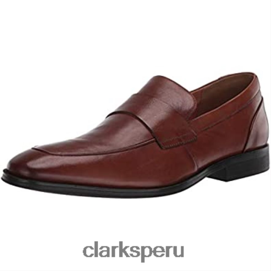 mocasines clarks gilman free para hombre de cuero tostado hombres Clarks 40N4LX1853 cuero marrón