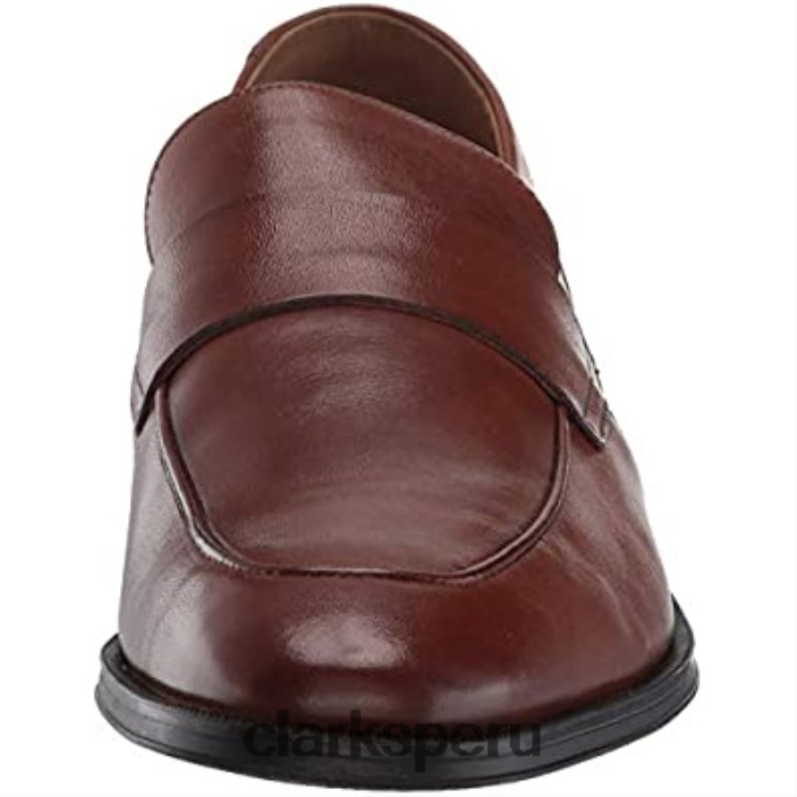 mocasines clarks gilman free para hombre de cuero tostado hombres Clarks 40N4LX1853 cuero marrón