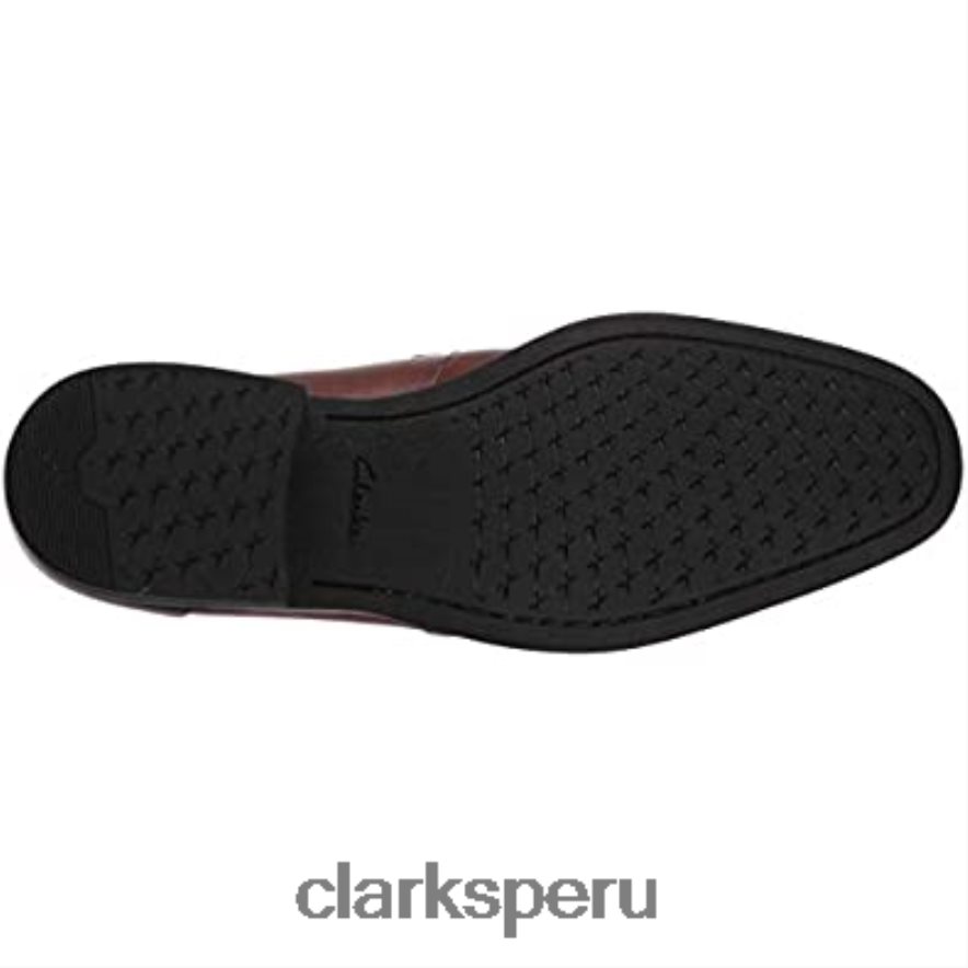 mocasines clarks gilman free para hombre de cuero tostado hombres Clarks 40N4LX1853 cuero marrón