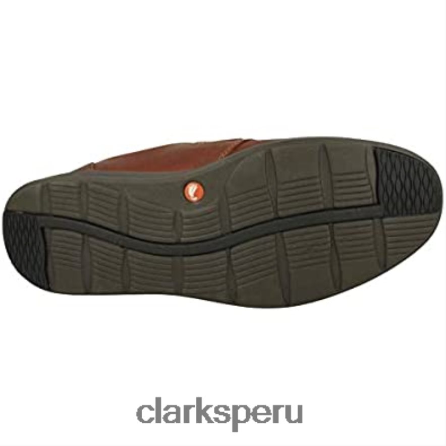 mocasines con correa un abode para hombre de cuero marrón oscuro oscuro clarks hombres Clarks 40N4LX1180 cuero marrón oscuro
