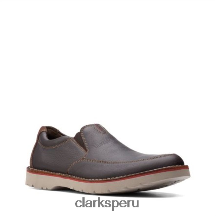 vargo step clarks cuero marrón hombres Clarks 40N4LX4389 cuero marrón