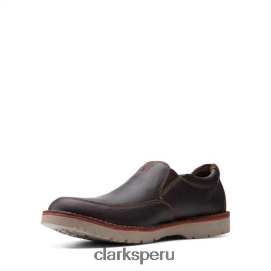 vargo step clarks cuero marrón hombres Clarks 40N4LX4389 cuero marrón