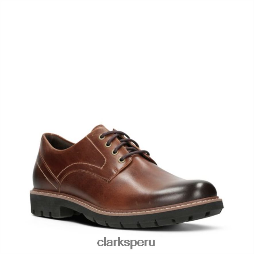 Batcombe Hall de cuero color canela oscuro Clarks de cuero color canela oscuro hombres Clarks 40N4LX5628 cuero bronceado oscuro