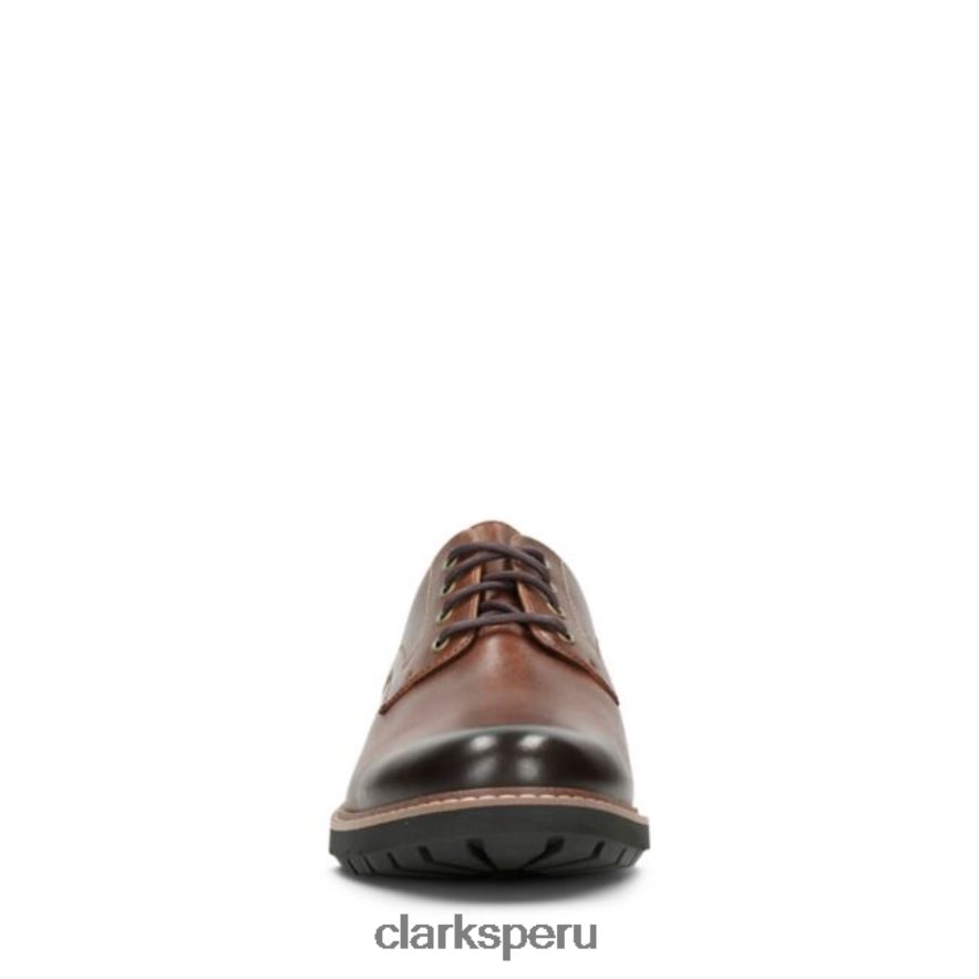 Batcombe Hall de cuero color canela oscuro Clarks de cuero color canela oscuro hombres Clarks 40N4LX5628 cuero bronceado oscuro