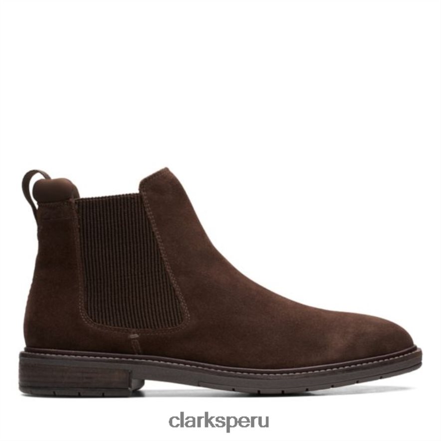 Clarkdale Hall de ante marrón oscuro Clarks de ante marrón oscuro hombres Clarks 40N4LX5708 gamuza marrón oscuro