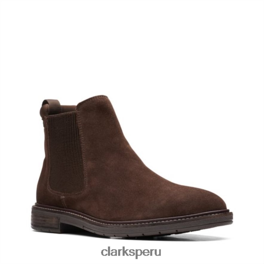 Clarkdale Hall de ante marrón oscuro Clarks de ante marrón oscuro hombres Clarks 40N4LX5708 gamuza marrón oscuro