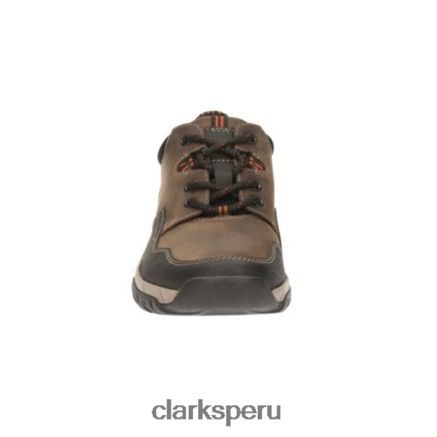 Clarks de cuero marrón Walbeck Edge hombres Clarks 40N4LX4446 cuero marrón
