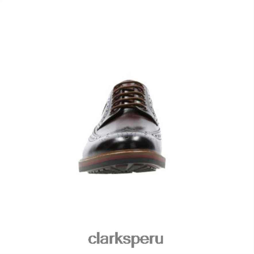 Clarks límite pitney castaños hombres Clarks 40N4LX4444 castaña