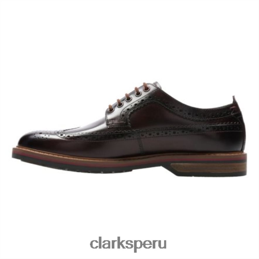 Clarks límite pitney castaños hombres Clarks 40N4LX4444 castaña