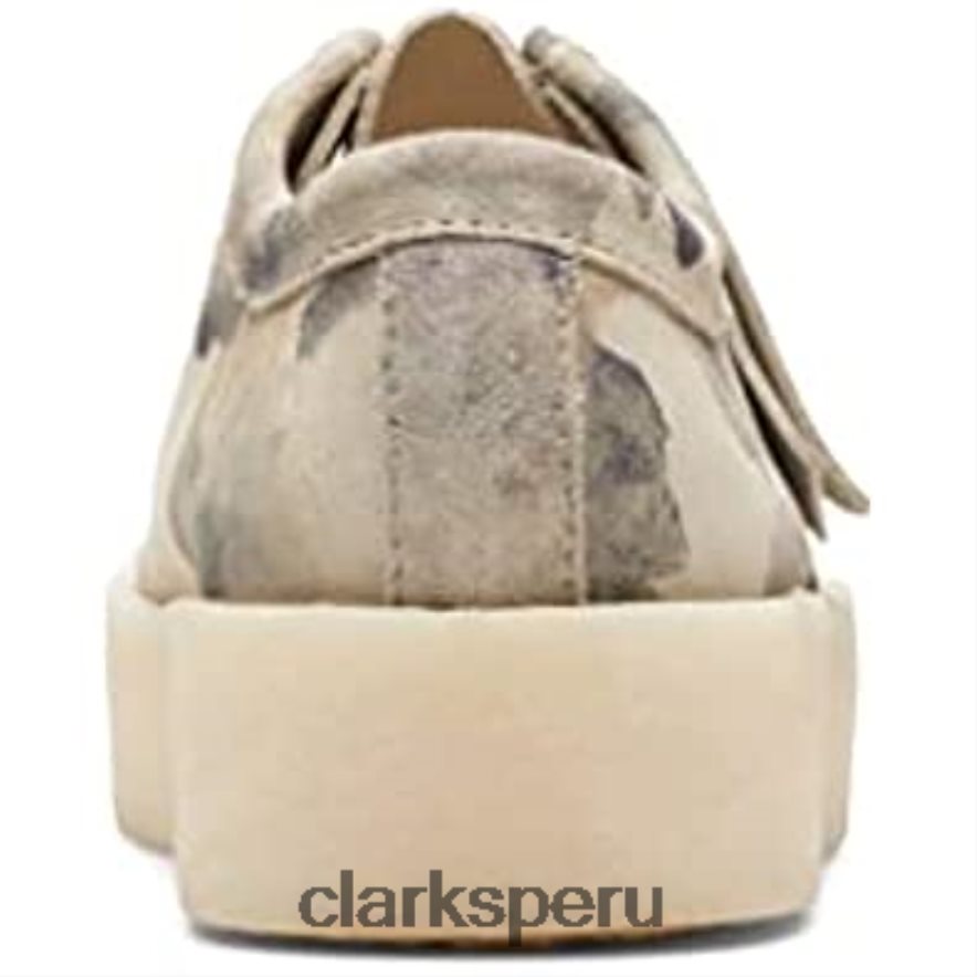 Copa Wallabee original para hombre hecha en Vietnam (nueva 2022) Clarks Off White Camo hombres Clarks 40N4LX1159