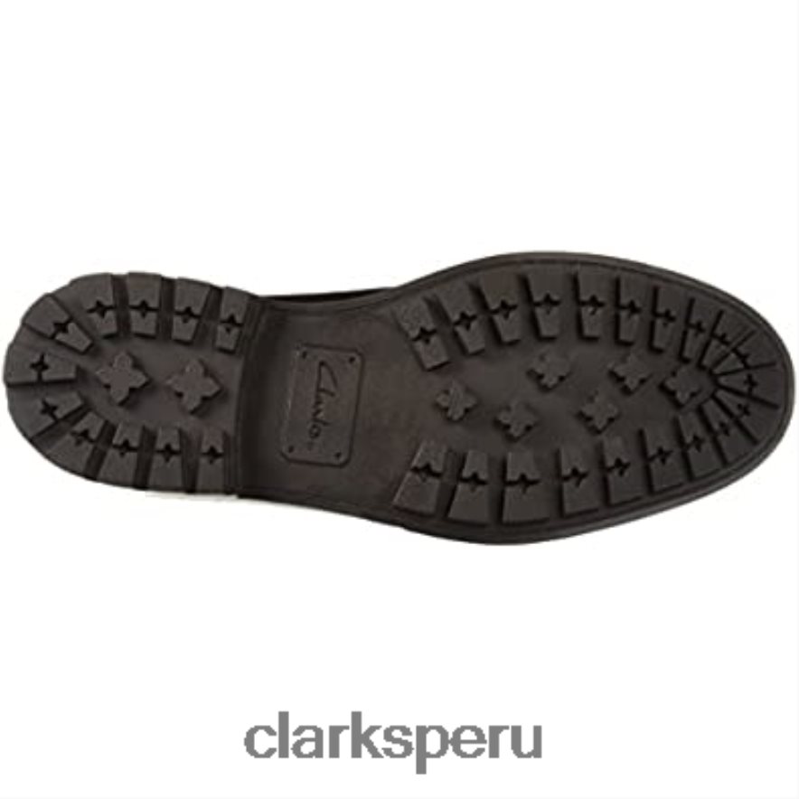 Mocasín de paseo Clarks Curington para hombre de cuero marrón oscuro hombres Clarks 40N4LX2288 cuero marrón oscuro