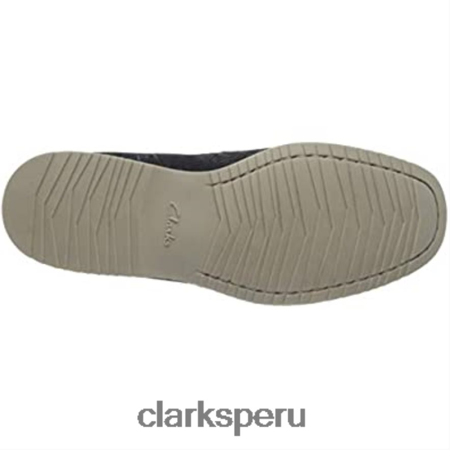 Zapato náutico clarks noonan step de ante azul marino para hombre hombres Clarks 40N4LX499 gamuza azul marino