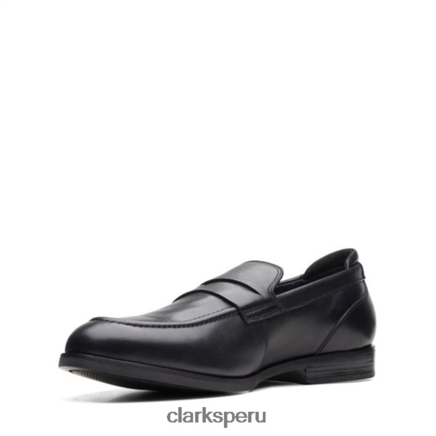 bradish facilidad cuero negro clarks cuero negro hombres Clarks 40N4LX6573 cuero negro