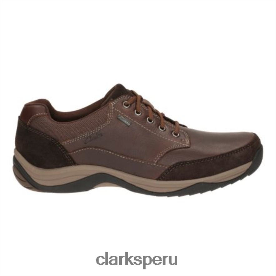 caoba ny clarks baystone go gtx hombres Clarks 40N4LX4488 caoba