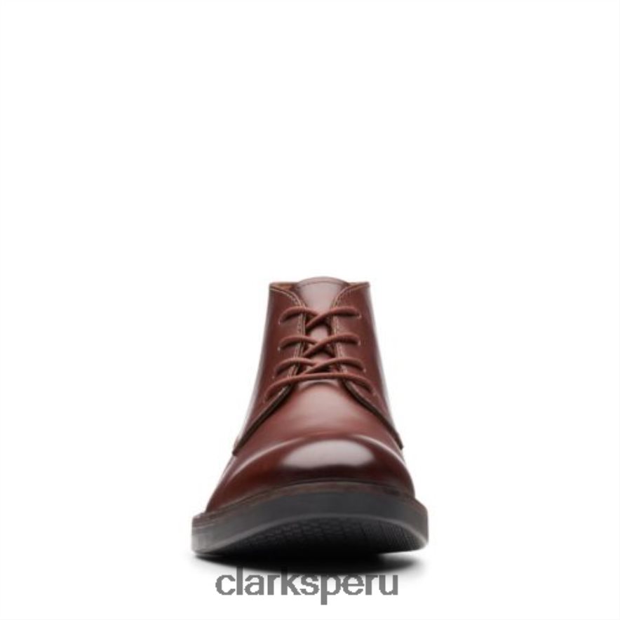 caoba ny cuero paulson mid clarks hombres Clarks 40N4LX4548 cuero caoba