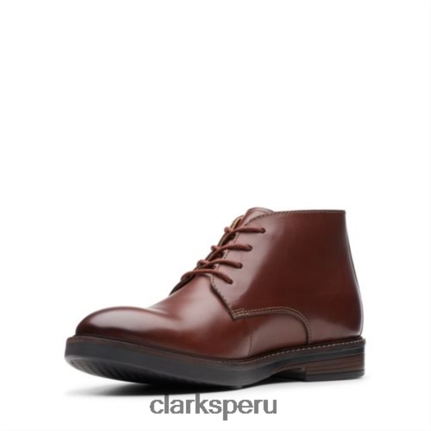 caoba ny cuero paulson mid clarks hombres Clarks 40N4LX4548 cuero caoba