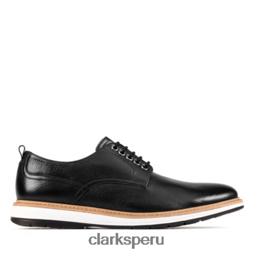 chantry walk clarks cuero negro hombres Clarks 40N4LX4453 cuero negro