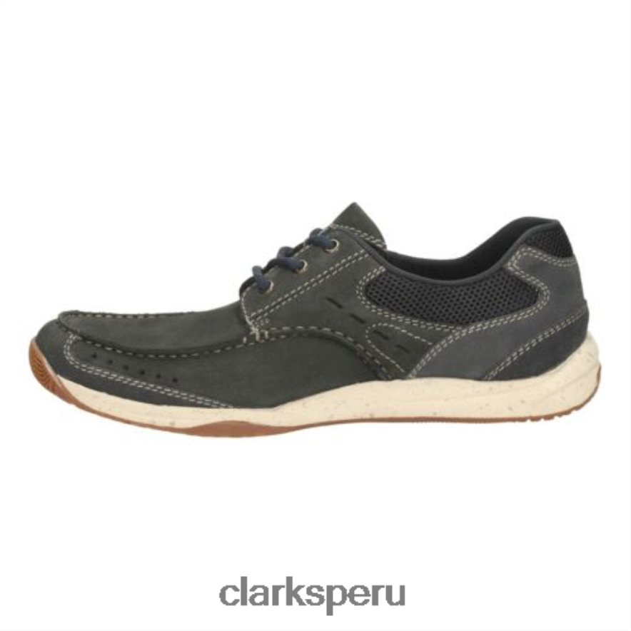 clarks allston edge nubuck azul marino hombres Clarks 40N4LX4525 nubuck azul marino