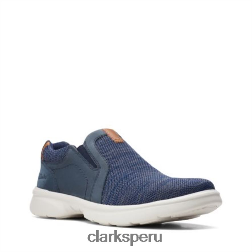 clarks azul marino de punto bradley fácil hombres Clarks 40N4LX4433 punto azul marino
