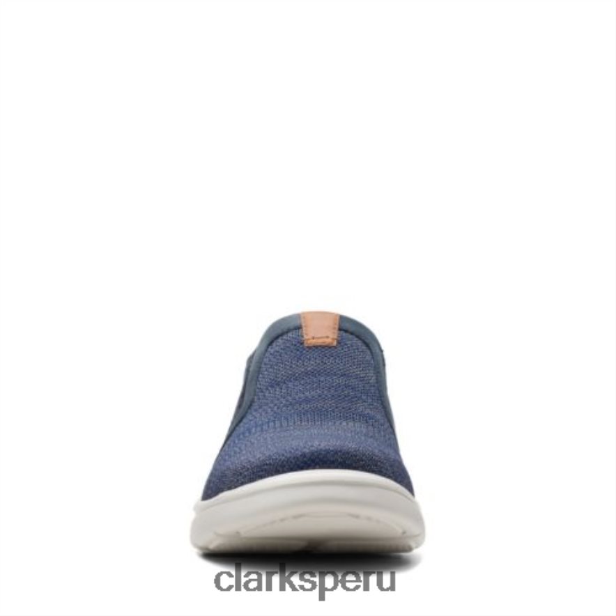 clarks azul marino de punto bradley fácil hombres Clarks 40N4LX4433 punto azul marino