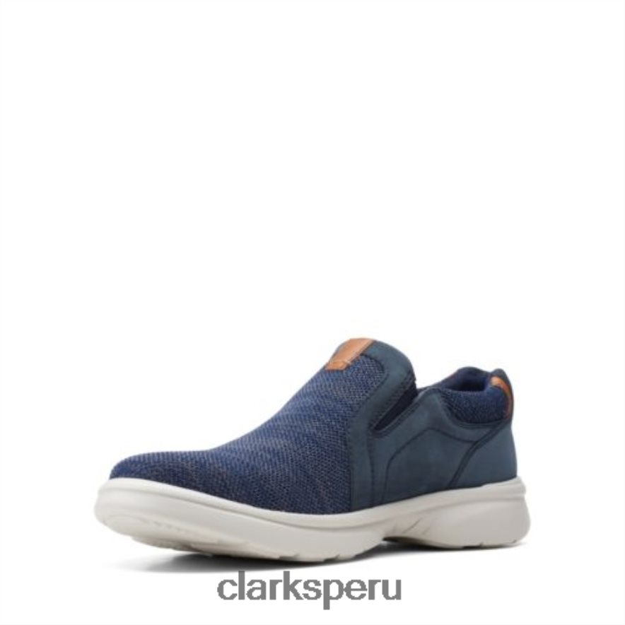 clarks azul marino de punto bradley fácil hombres Clarks 40N4LX4433 punto azul marino