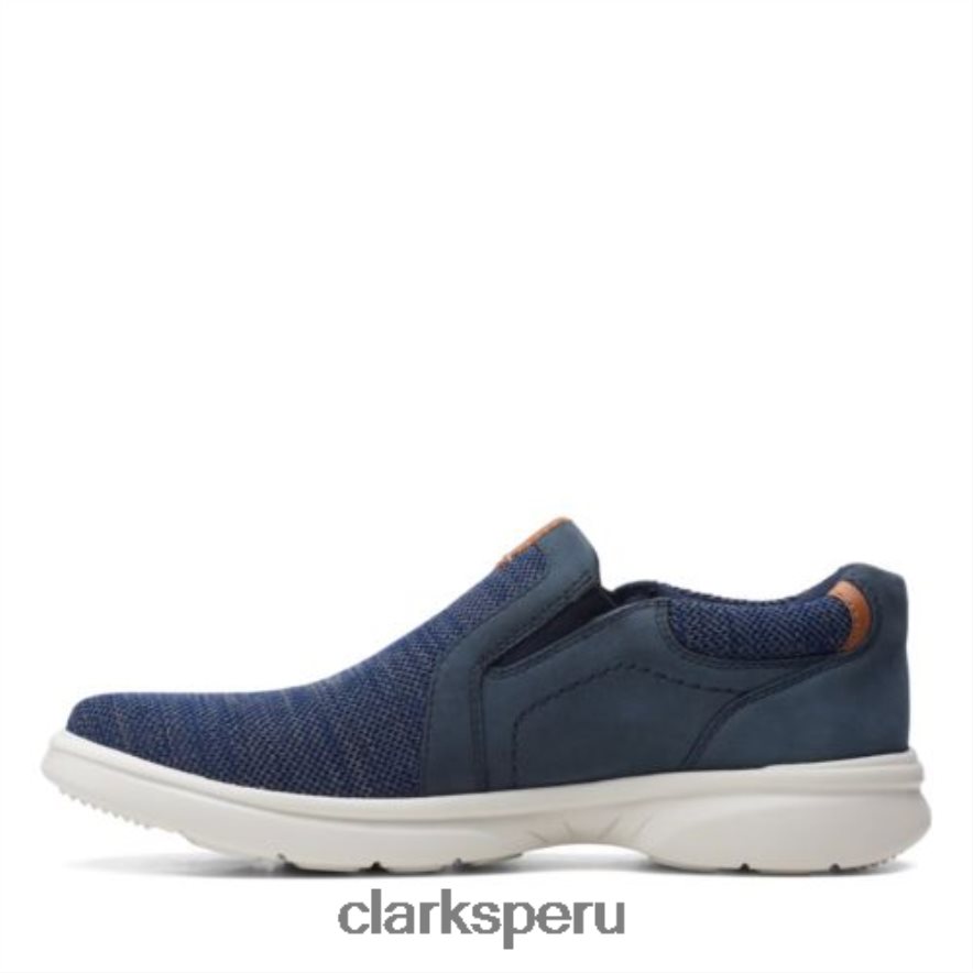 clarks azul marino de punto bradley fácil hombres Clarks 40N4LX4433 punto azul marino